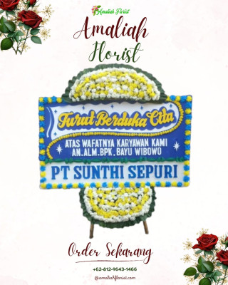 Papan Bunga Duka di Grogol Selatan