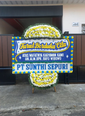 Papan Bunga Duka di Grogol Selatan