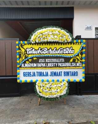 Papan Bunga Duka di Grogol Selatan