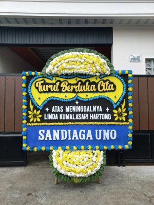 Papan Bunga Duka di Grogol Selatan